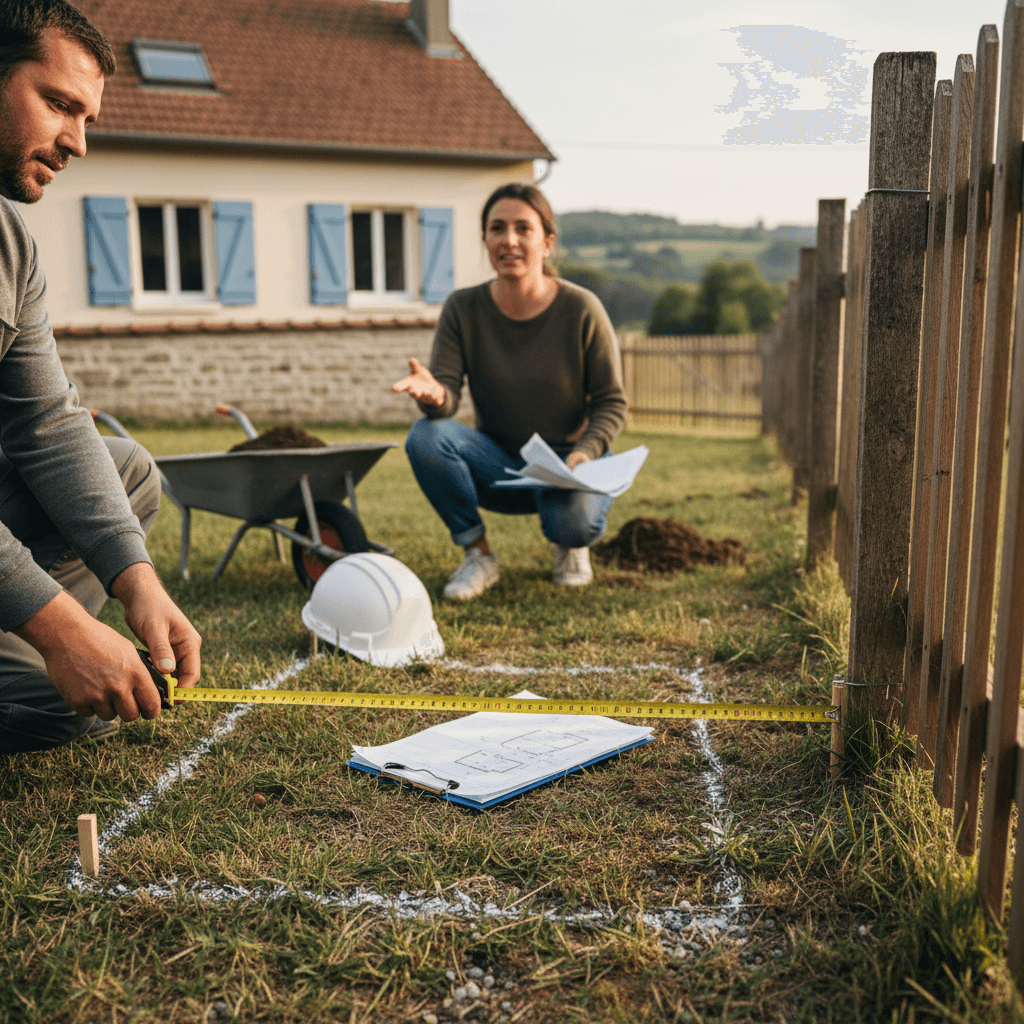 Piscine et voisinage en zone urbaine